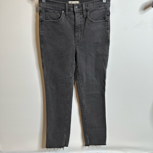 Madewell W28 stretchy ankle jeans Stovepipe Jeans in Banberry Wash: Raw Edition - Picture 4 of 11